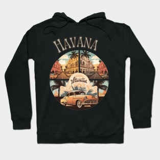 Havana Cuba Retro Vintage - Travel Hoodie